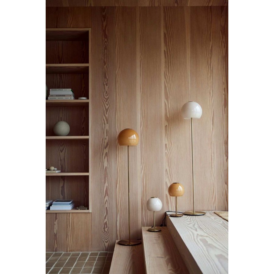 Frandsen Ball Glas Gulvlampe H130 cm, Sand Grey