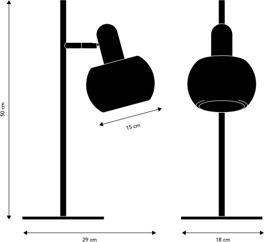 Frandsen BF20 Tischleuchte 15cm, Mattschwarz