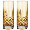 Frederik Bagger Crispy Highball Trinkglas 2er Set. 37 cl, Citrin/Bernstein