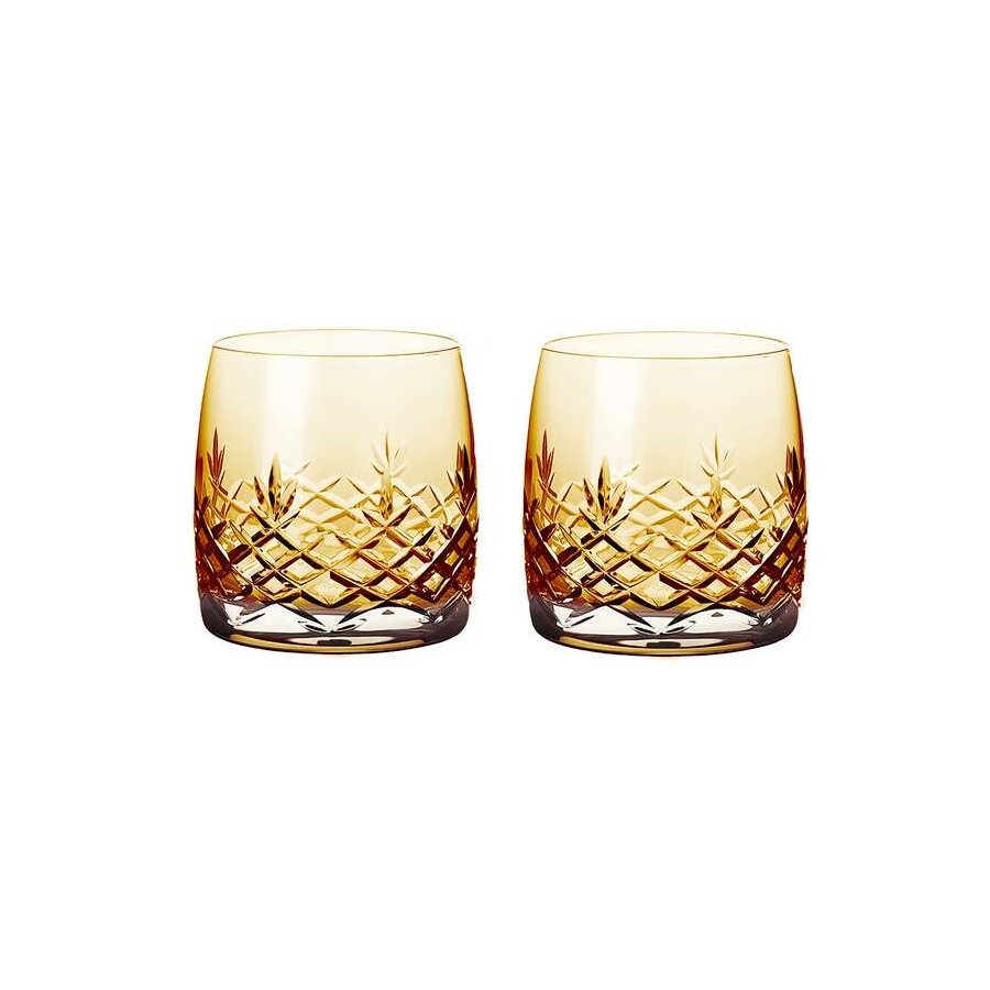 Frederik Bagger Crispy Water Glas 2er Set. 23 cl, Citrin/Bernstein