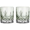 Frederik Bagger Crispy Lowball Whiskyglas 2er Set. 38 cl, Smaragd/Grn