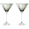 Frederik Bagger Crispy Cocktailglas 2er Set. 22 cl, Smaragd/Grn