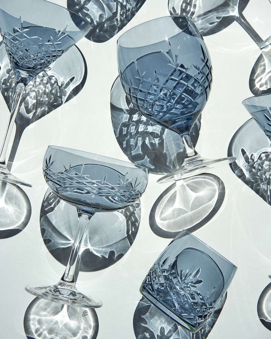 Frederik Bagger Crispy Cocktailglas 2er Set. 22 cl, Saphir/Blau