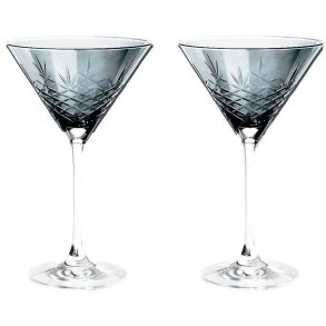 Frederik Bagger Crispy Cocktailglas 2 stk. 22 cl, Sapphire/Bl�