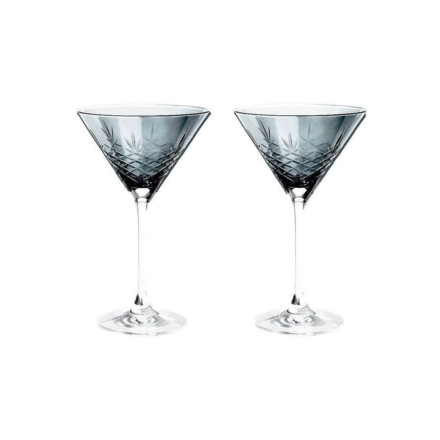 Frederik Bagger Crispy Cocktailglas 2er Set. 22 cl, Saphir/Blau