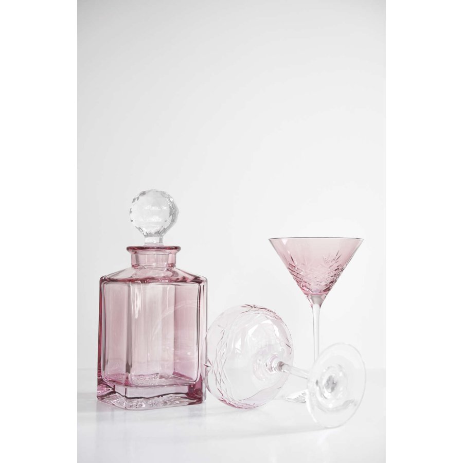 Frederik Bagger Crispy Cocktailglas 2er Set. 22 cl, Topas/Rosa