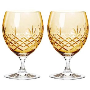 Frederik Bagger Crispy Eightball �lglas 2 stk. 55 cl, Citrine/Amber