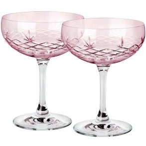 Frederik Bagger Crispy Gatsby Champagnesk�l 2 stk. 30 cl, Topaz/Rosa