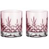 Frederik Bagger Crispy Lowball Whiskyglas 2er Set. 38 cl, Topas/Rosa