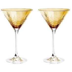Frederik Bagger Crispy Cocktailglas 2 stk. 22 cl, Citrine/Amber