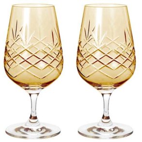 Frederik Bagger Crispy Mate Ølglas 2 stk. 36 cl, Citrine/Amber