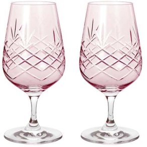 Frederik Bagger Crispy Mate Bierglas 2er Set. 36 cl, Topas/Rosa