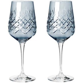 Frederik Bagger Crispy Madame Hvidvinsglas 2 stk. 35 cl, Sapphire/Bl�