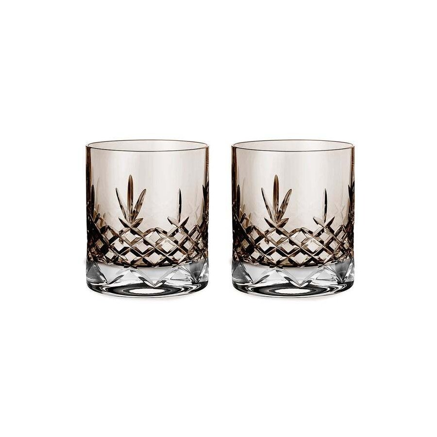 Frederik Bagger Crispy Lowball Whiskyglas 2er Set. 38 cl, Copal/Braun