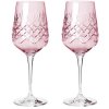 Frederik Bagger Crispy Madame Weiweinglas 2er Set. 35 cl, Topas/Rosa