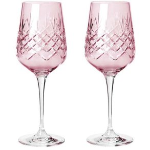 Frederik Bagger Crispy Madame Hvidvinsglas 2 stk. 35 cl, Topaz/Rosa