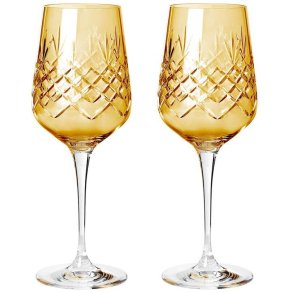 Frederik Bagger Crispy Monsieur R�dvinsglas 2 stk. 45cl, Citrine/Amber