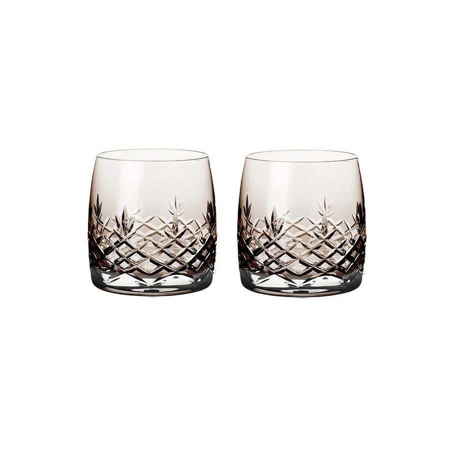 Frederik Bagger Crispy Water Glas 2er Set. 23 cl, Copal/Braun