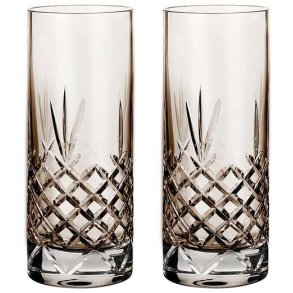 Frederik Bagger Crispy Highball Drinksglas 2 stk. 37 cl, Copal/Brun