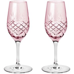 Frederik Bagger Crispy Portvinsglas 2 stk. 10 cl, Topaz/Rosa