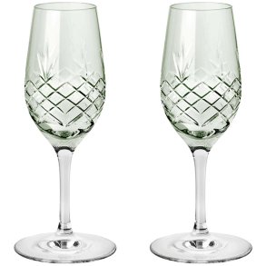Frederik Bagger Crispy Portvinsglas 2 stk. 10 cl, Emerald/Grøn