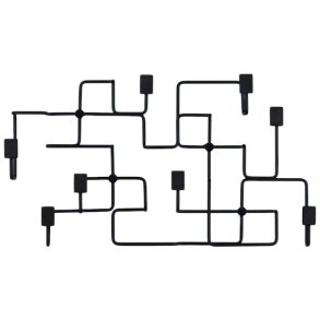 GEJST Underground Wandgarderobe 59 cm, Schwarz