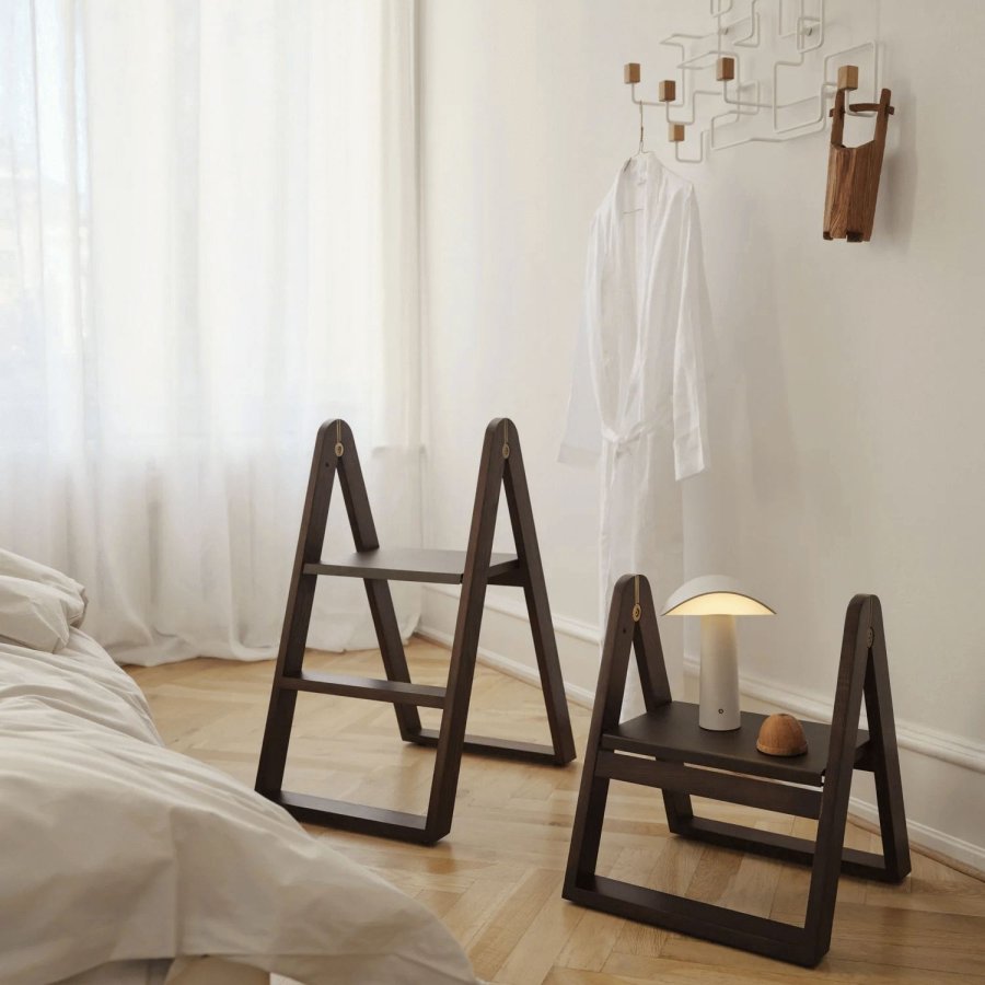 GEJST Reech Trittleiter H72 cm, Dunkle Asche