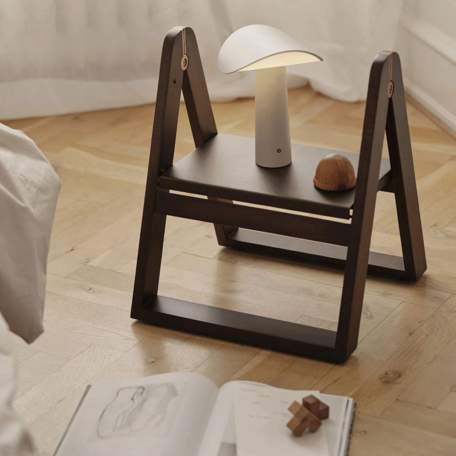 GEJST Reech Hocker H47 cm, Dunkle Asche