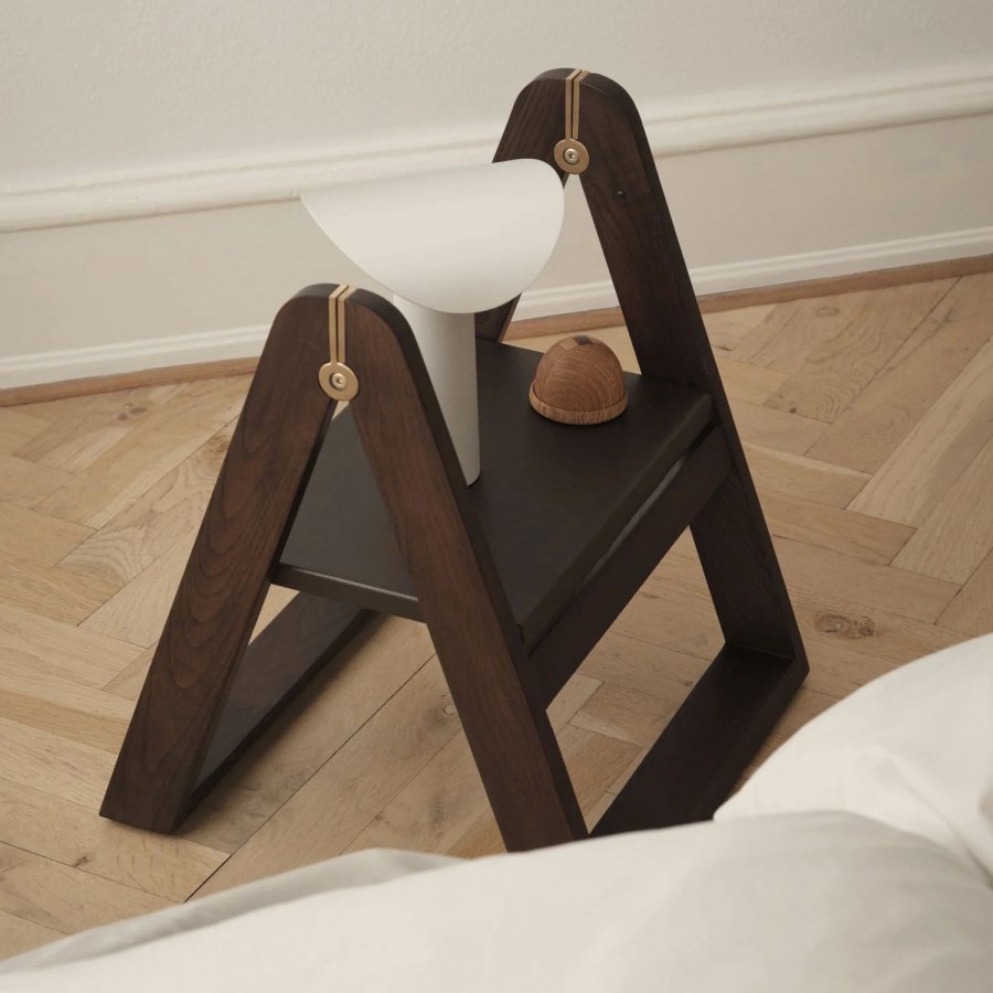 GEJST Reech Hocker H47 cm, Dunkle Asche