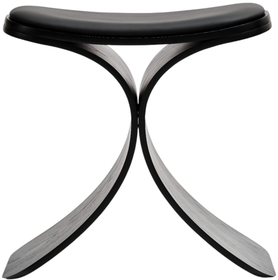 GEJST Luno Skammel H45 cm, Sort Eg