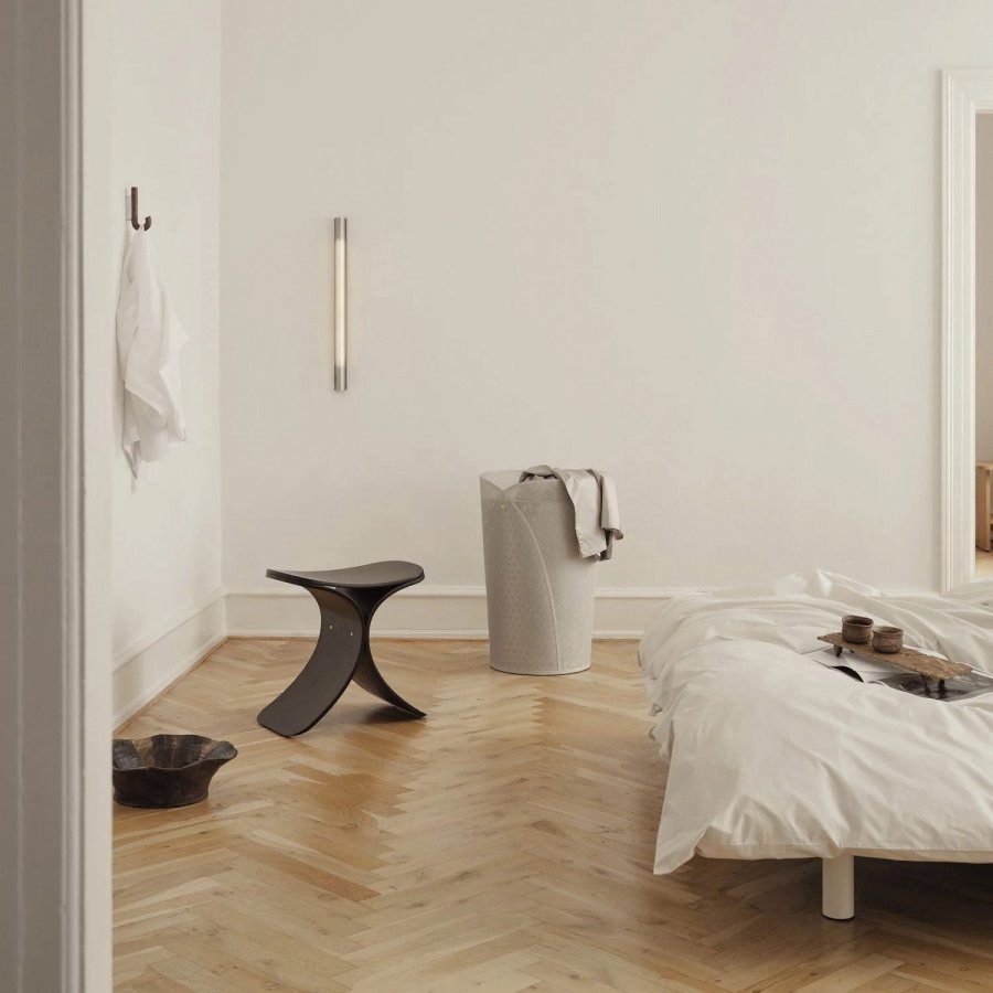 GEJST Luno Hocker H45 cm, Dunkle Eiche/Textil