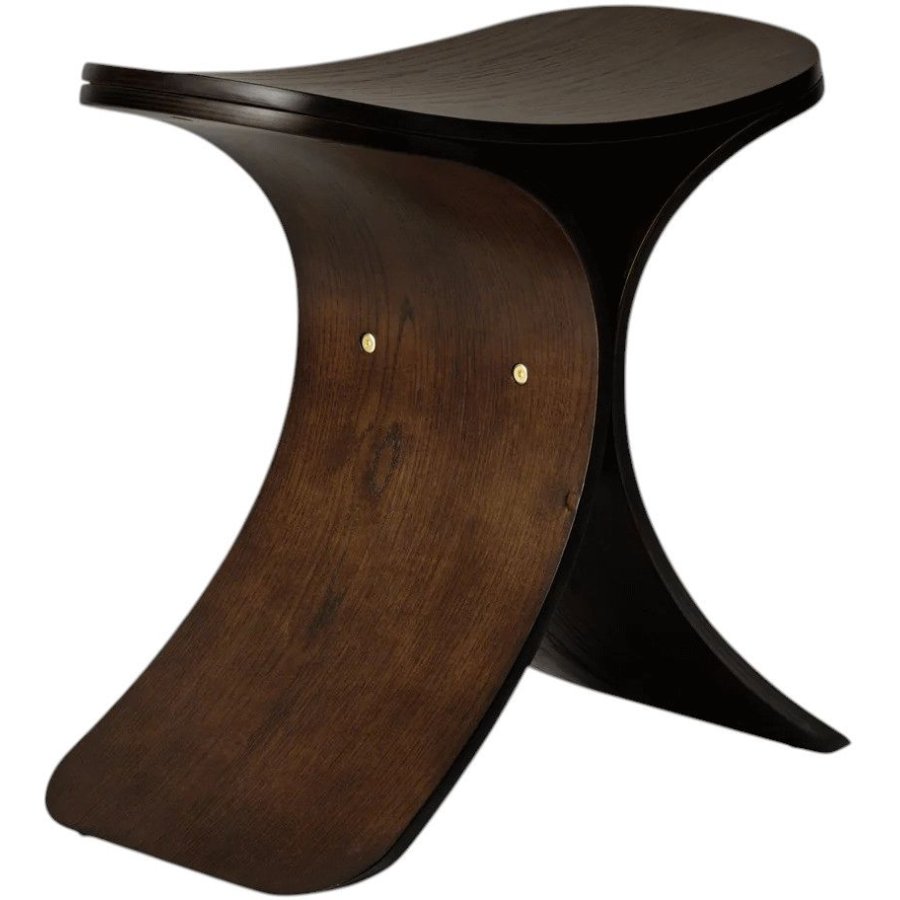 GEJST Luno Hocker H45 cm, Dunkle Eiche/Textil