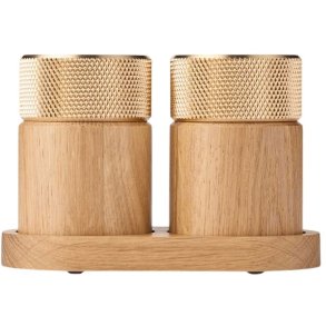 GEJST Sina Salz- und Pfeffermhle, Eiche/Messing