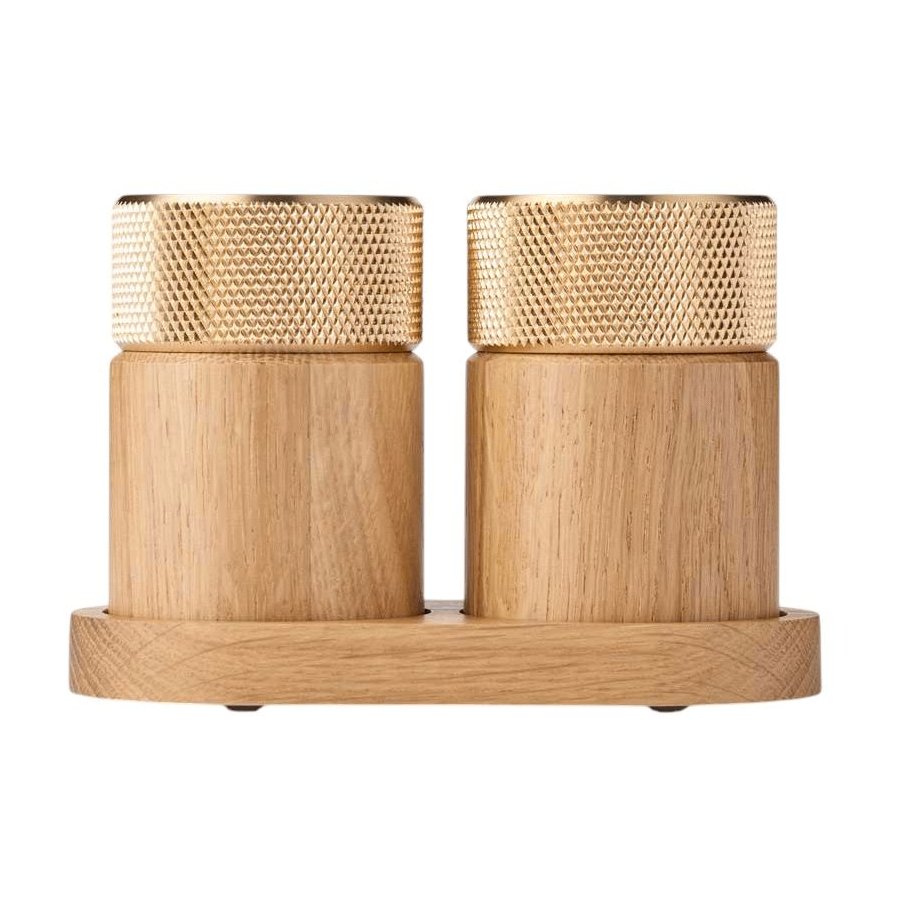 GEJST Sina Salz- und Pfeffermhle, Eiche/Messing