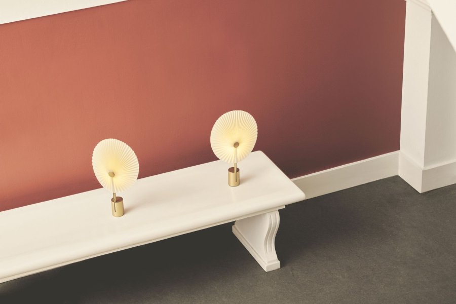 GEJST Liris Akku-Tischlampe H45 cm, Messing