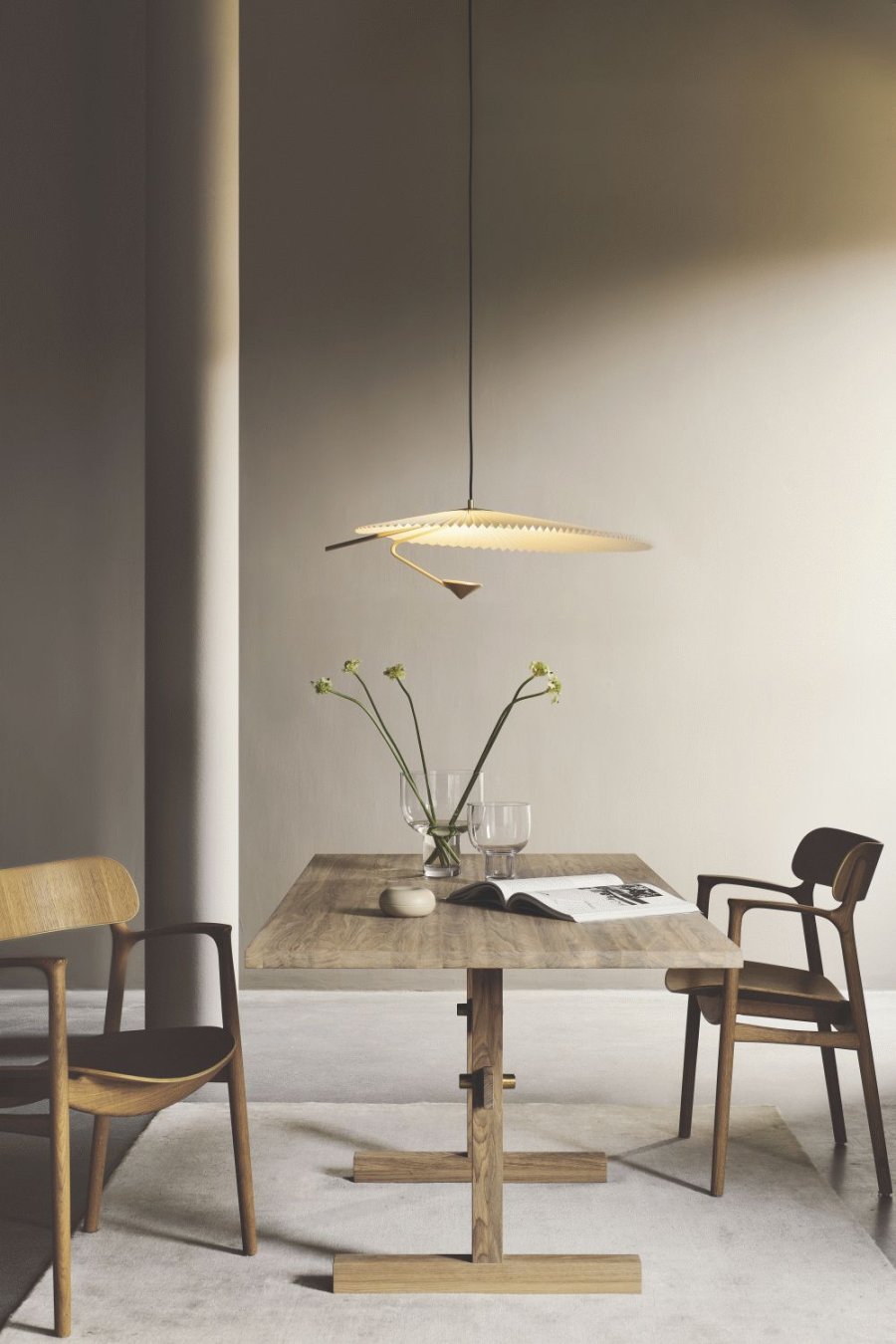 GEJST Liris Pendelleuchte 70 cm, Messing