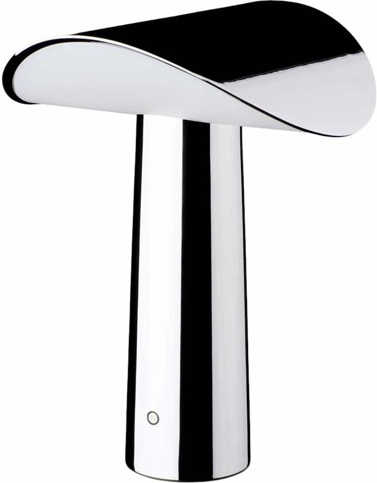 GEJST Lium Akku-Tischlampe H22,5 cm, Chrom