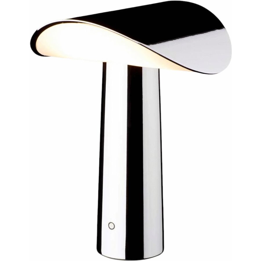 GEJST Lium Akku-Tischlampe H22,5 cm, Chrom