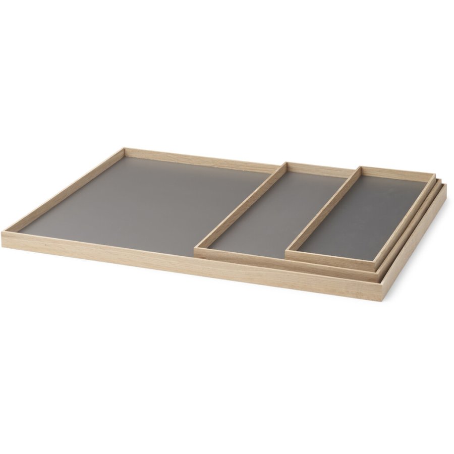 Gejst Frame Tablett 34 cm, Eiche/Grau