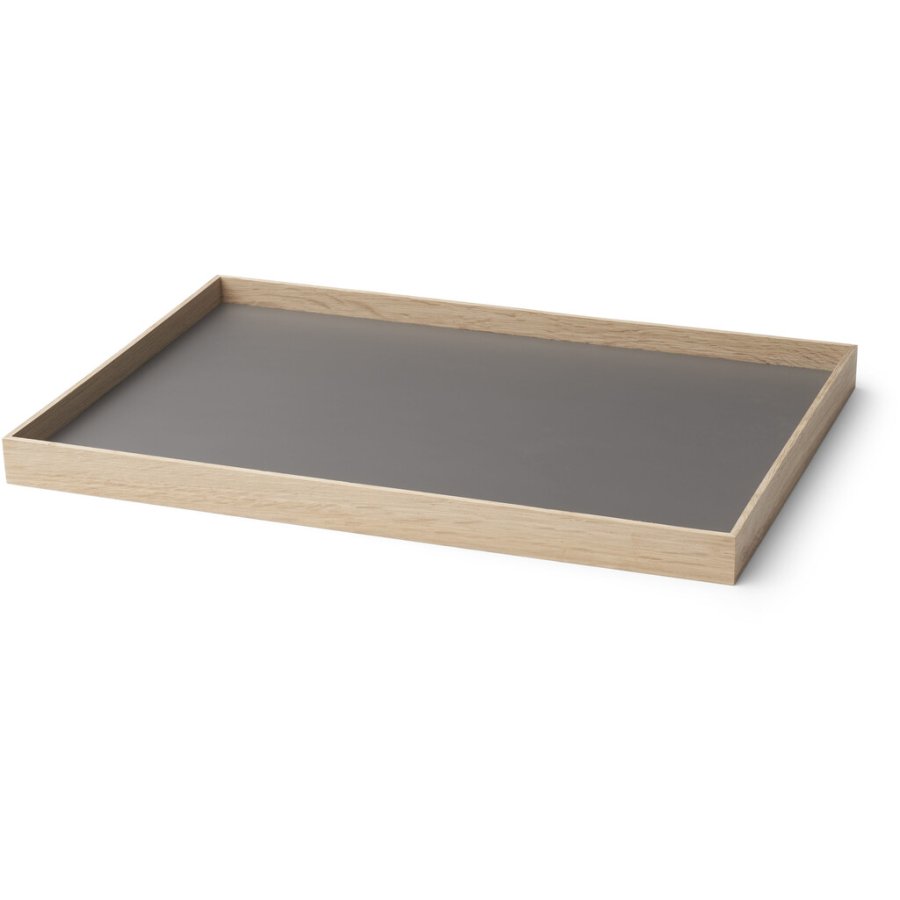 GEJST Frame Tablett 34 cm, Eiche/Grau