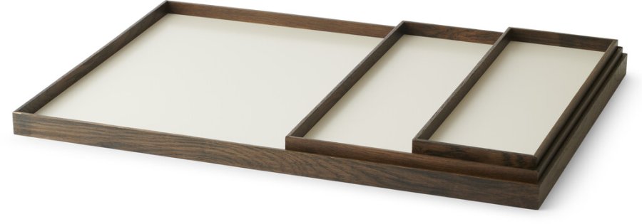 Gejst Frame Tablett 32.4 cm, Eiche geruchert/Beige