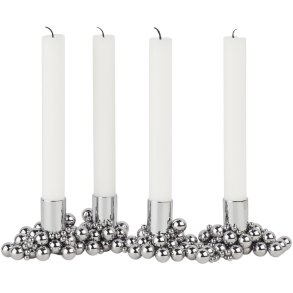 GEJST Molekyl 4 Lysestage H3,3 cm, Krom