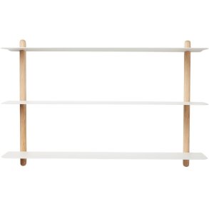 GEJST Nivo Wandregale A 64 cm, Eiche/Wei