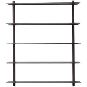 GEJST Nivo Wandregale E 64 cm, Schwarze Esche/Schwarz