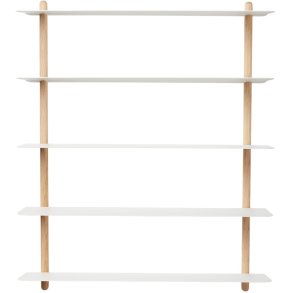 GEJST Nivo Wandregale E 64 cm, Eiche/Wei