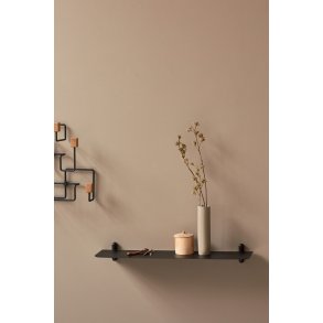 GEJST Nivo Hylde G 64 cm, Sort Ask/Sort