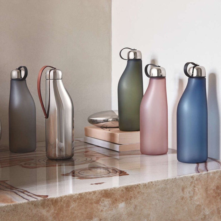 Georg Jensen Sky Wasserflasche, Dunkelgrn