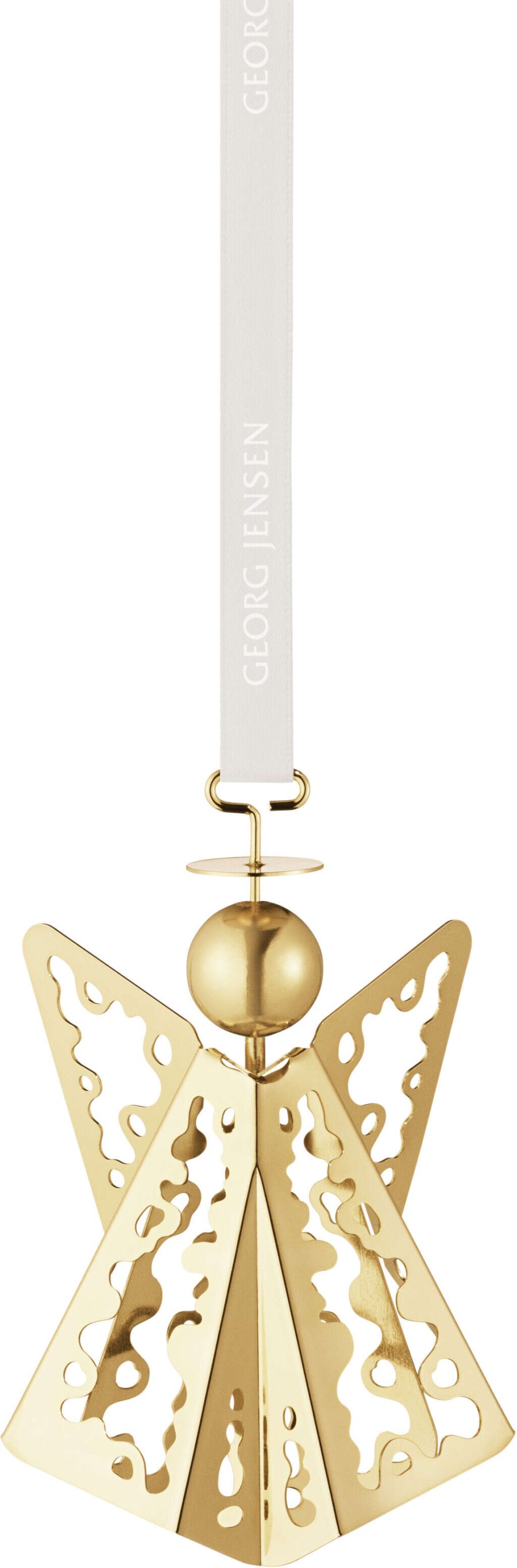 Georg Jensen Weihnachtsmobile Engel mit Spitze 2022, Vergoldet