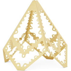 Georg Jensen Juletr� 2022 12 cm, Guldbelagt