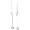 Georg Jensen Kerzenhalter Set Maus und Tannenzapfen 2023, Paladium